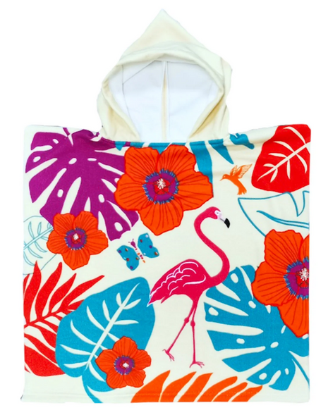 Swimming poncho Flamingo