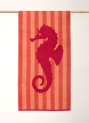 Kinderstrandhanddoek met zeepaardje