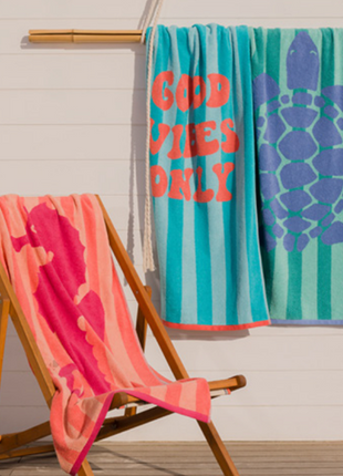 Kinderstrandhanddoek Good Vibes Only