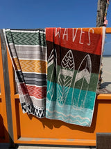 Velours strandhanddoek Shaka