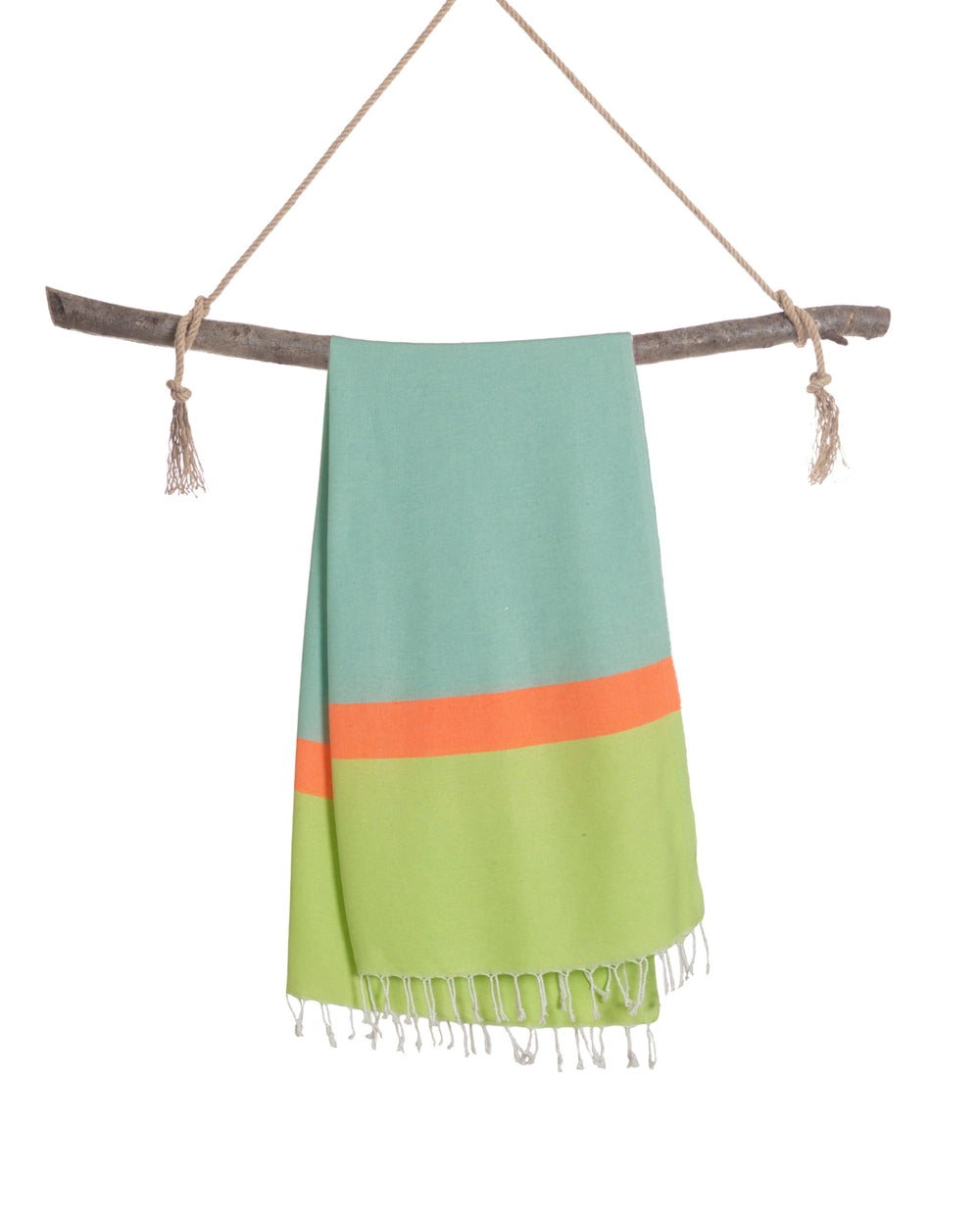 Neon hamamdoek blauw/groen