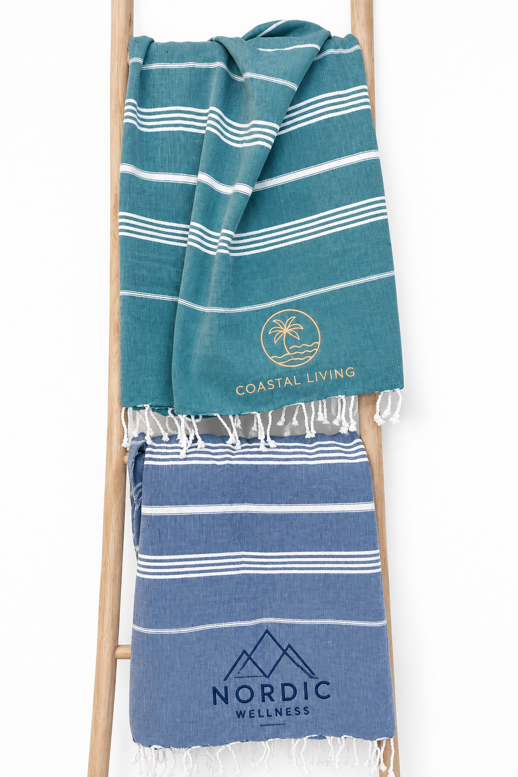 Hamamdoek borduren met tekst of logo