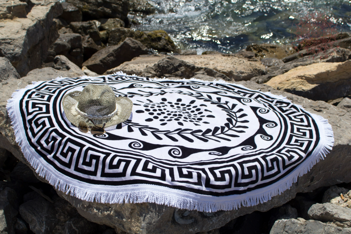 Ronde handdoek Greek