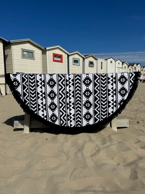 Ronde handdoek Aztec