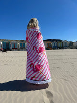 Ronde handdoek Flamingo Roze