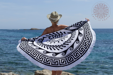Ronde handdoek Greek
