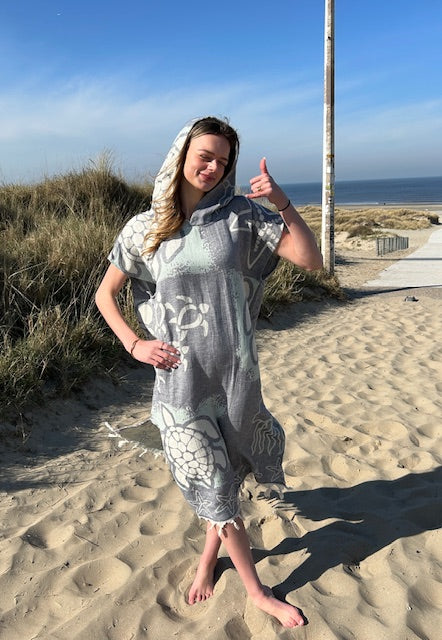Hydrofiel surfponcho Sea life