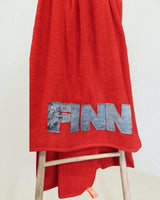 Strandtuch mit Namen Jeans