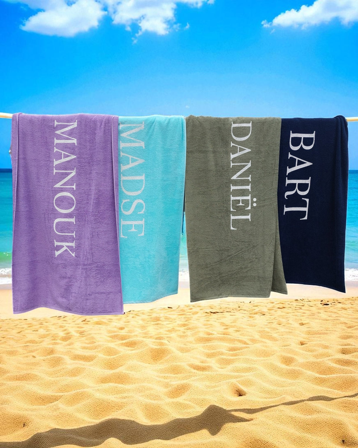 S&LT  strandlaken met XXL print