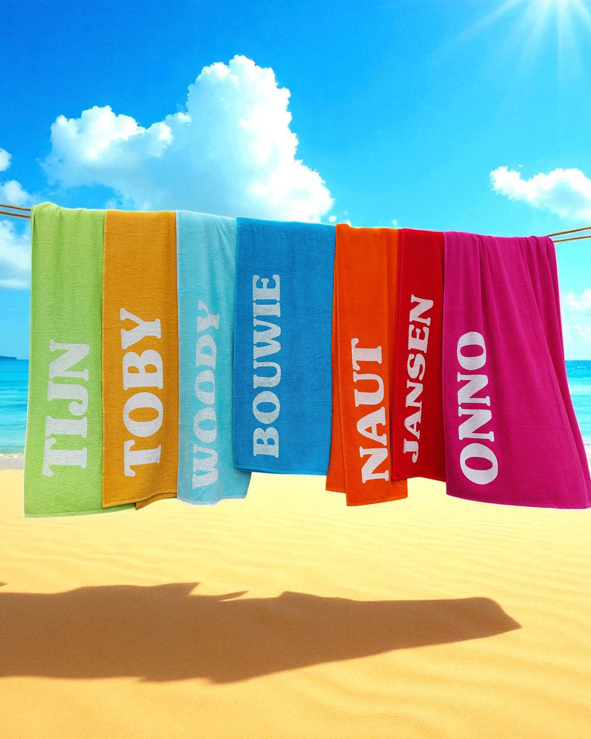 Strandtuch mit S&amp;LT-Print