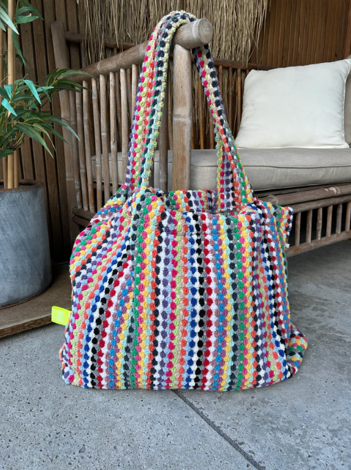 Strandtasche aus Frottee Camo