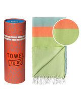 Neon hamamdoek blauw/groen