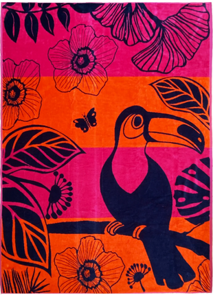 2-person beach towel Tropical Forest