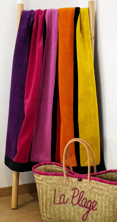 Happy Chic velour beach towel