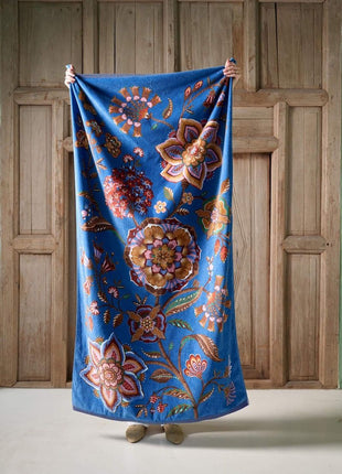 PIP Studio strandhanddoek Viva la Vida blauw
