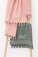 Walra Remade hamamdoek met borduring