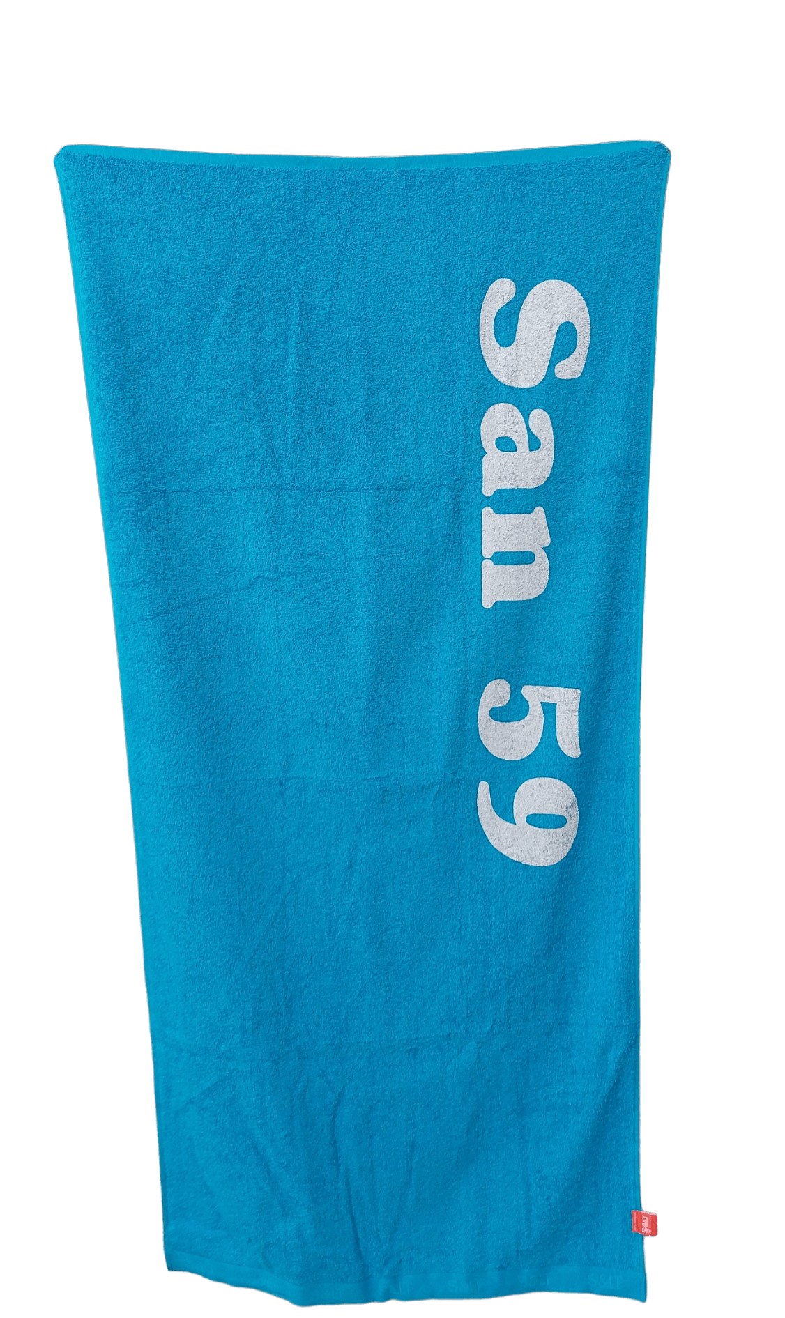 Badlaken met print turquoise