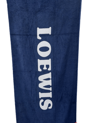 Badlaken met XXL print navy