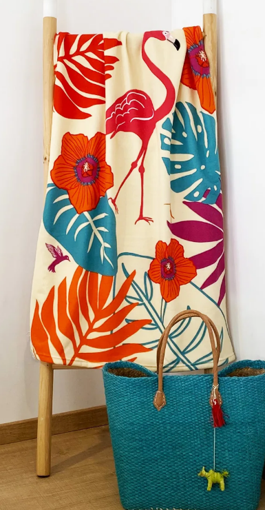 Children's towel Flamingo