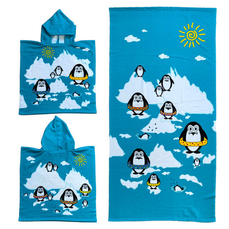 badponcho + kinderstrandlaken Artic