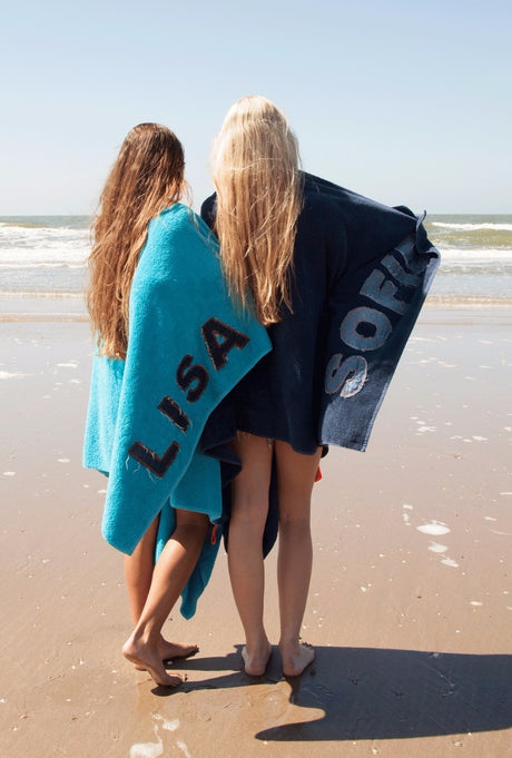 Badstof strandlaken met Jeans