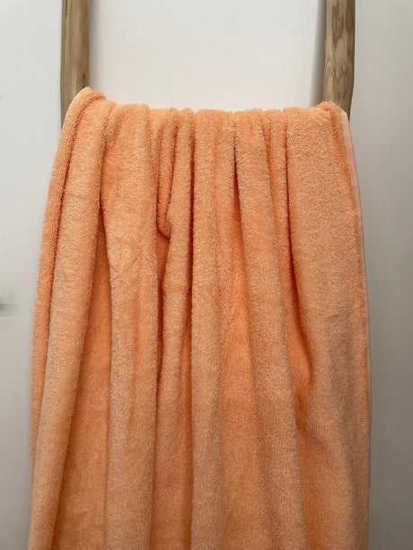 Badstof strandlaken peach