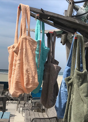 Badstof strandtassen