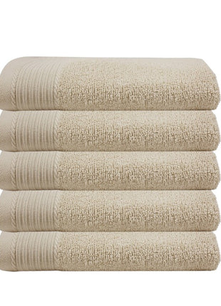 Classic badhanddoeken beige - 5 stuks
