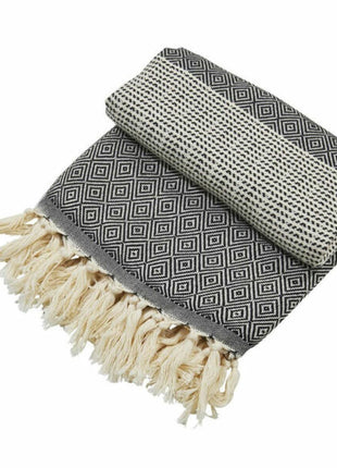 Diamond hamamtowel zwart