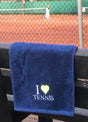 Donkerblauwe sporthanddoek