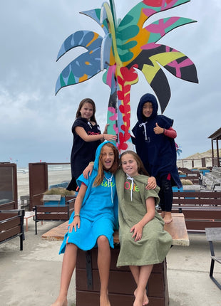 Gepersonaliseerde kinder surfponcho's