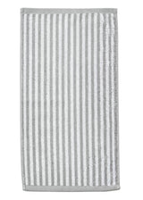Gestreepte gastendoek grijs