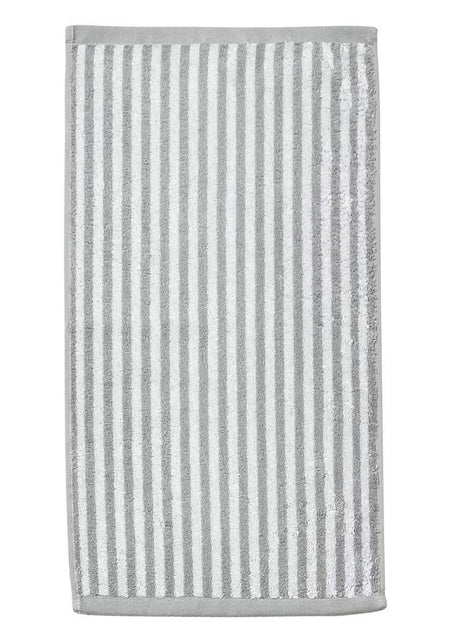 Gestreepte gastendoek grijs