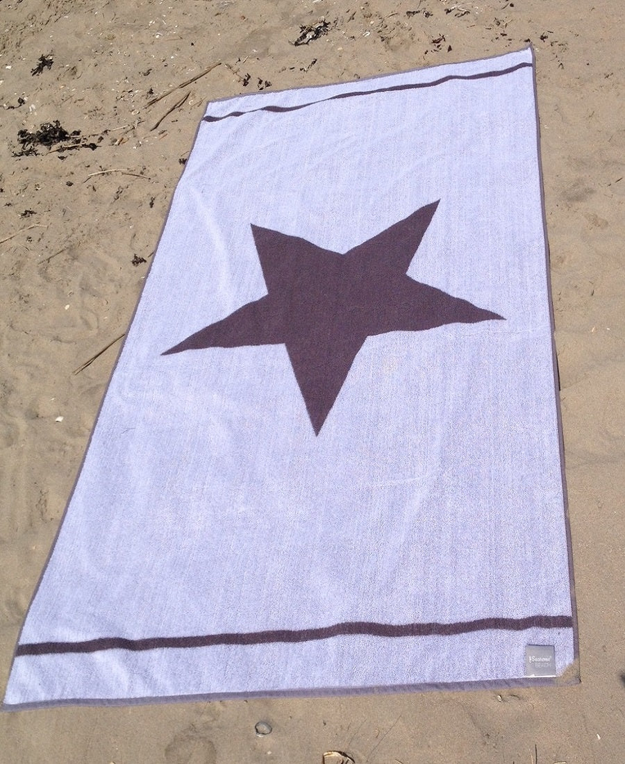 grijs ster strandlaken