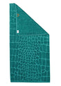 Groen badlaken met crocoprint