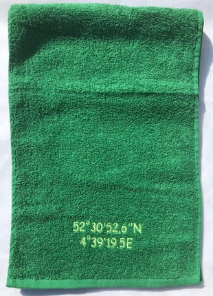 Groene sporthanddoek