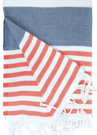 Hamamdoek blau-rood