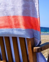 Neon 2-in-1 hamamtas blauw/grijs