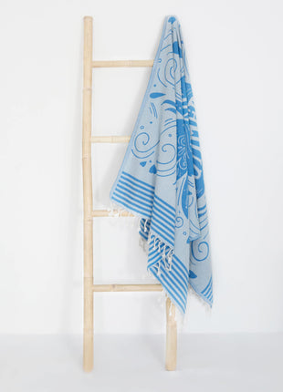 hello summer hamamtowel blue