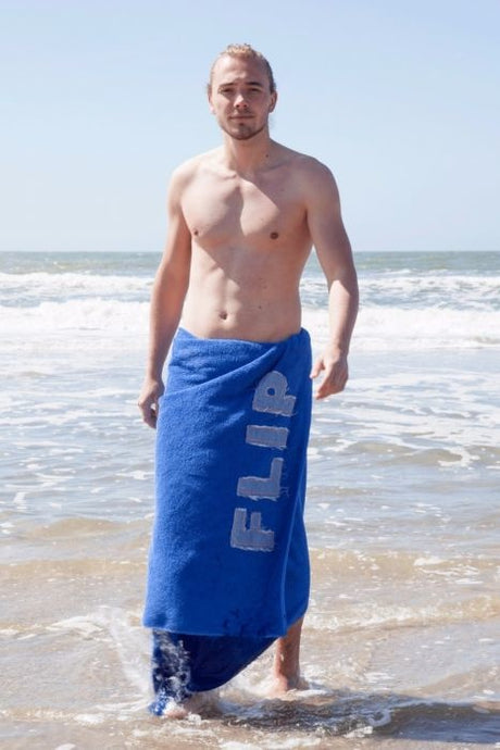 Jeans strandlaken flip