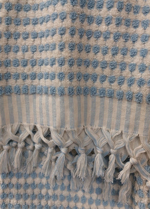 Lichtblauwe handdoek Pom