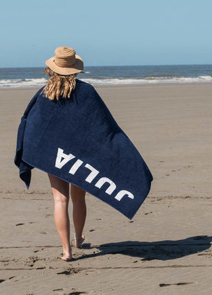 navy-strandlaken-met-print