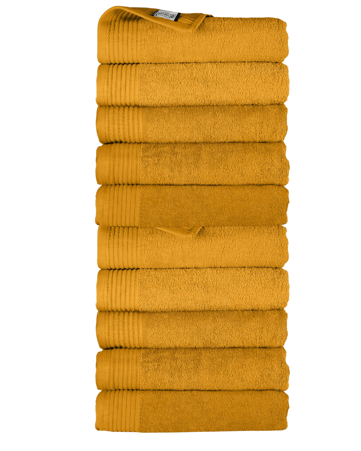 Classic handdoeken okergeel - 10 stuks