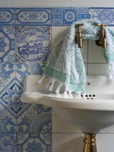 Ottomania guest towel Flower jade green 4712 1