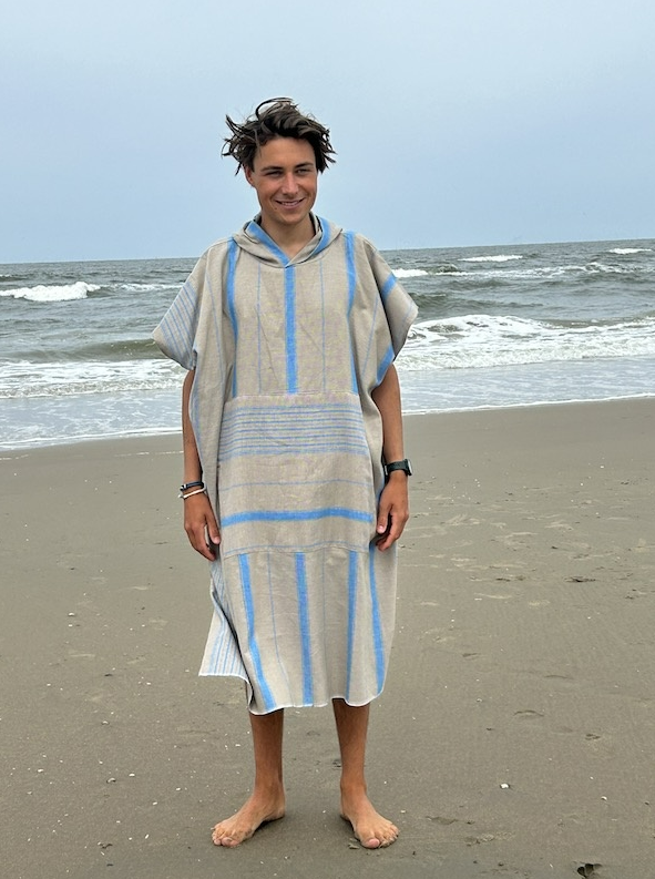 Ottomania omkleed-poncho olijf