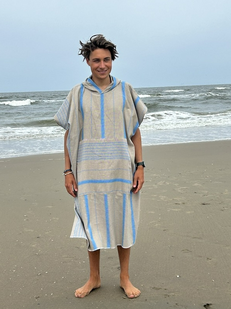 Ottomania omkleed-poncho olijf