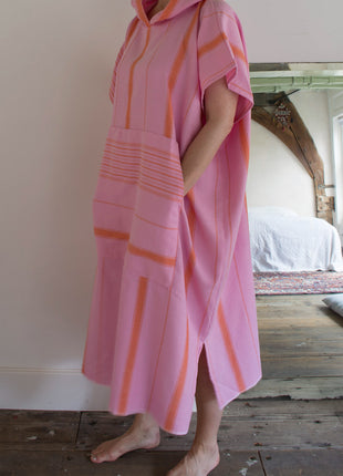 Ottomania surf poncho -sorbet pink and mandarine