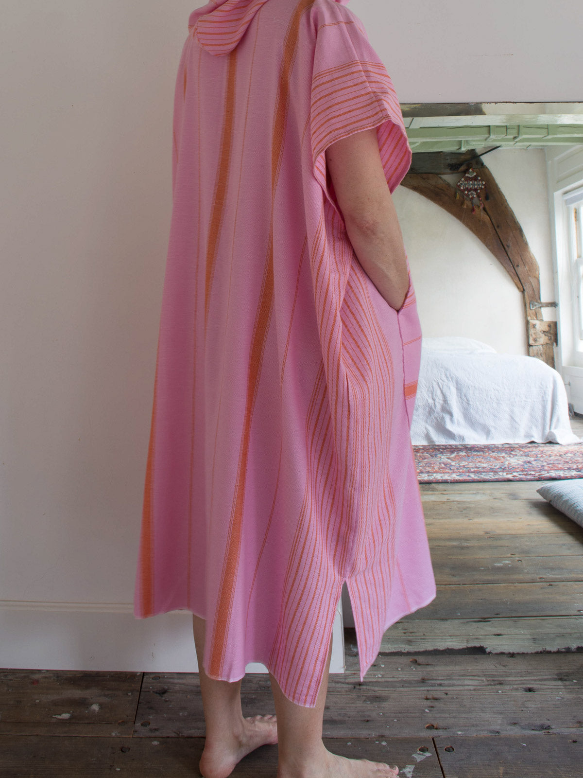 Ottomania zwemponcho roze