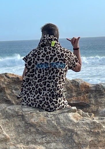 Panter surfponcho met naam