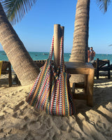 Strandtasche aus Frottee Camo
